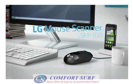 Original LG LSM Mouse Scanner All-in-One Scan Any Document up to A3 / Swipe & Scan / USB 2.0
